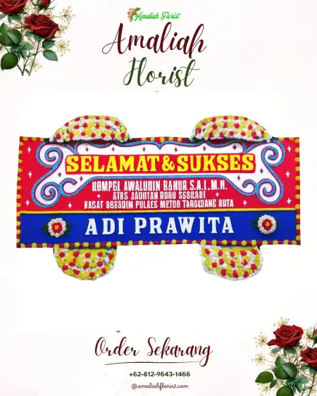 Papan Bunga Ucapan Selamat Dayakan